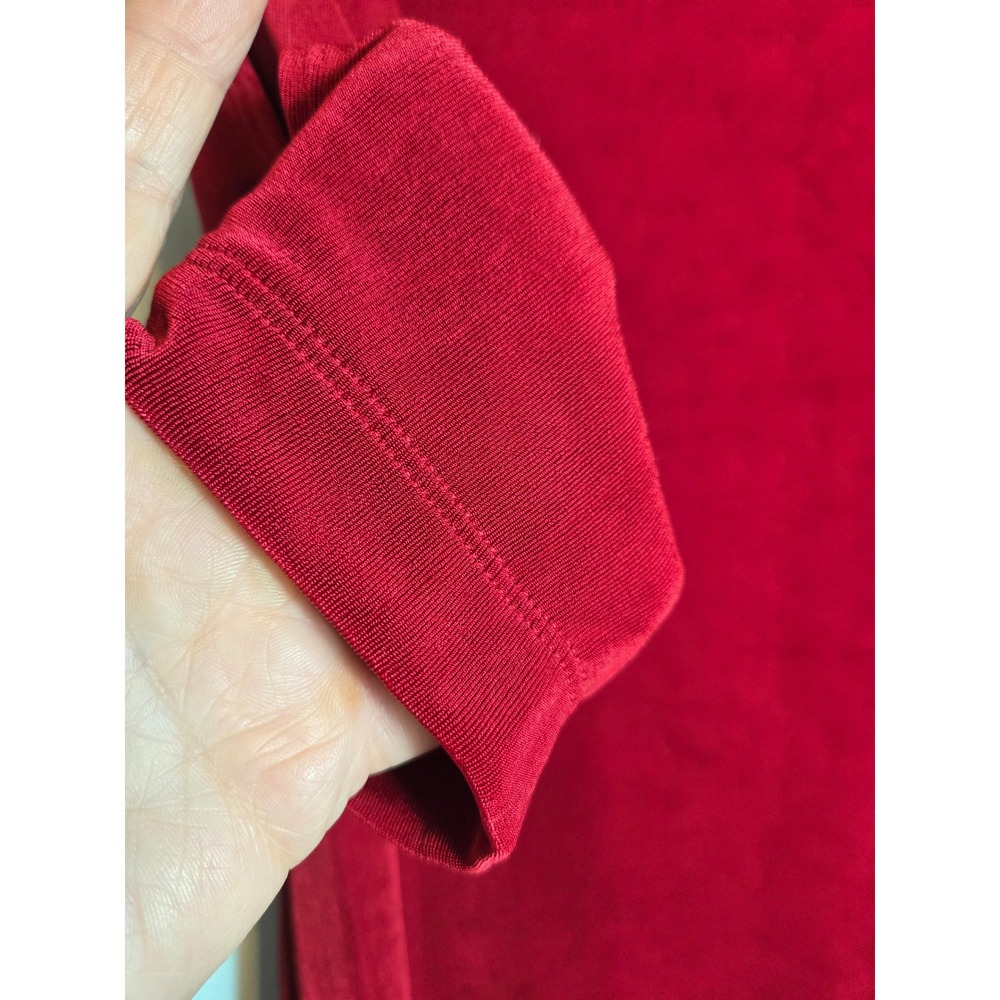 Travelers by Chicos Red Stretchy Slitted Sleeve Shift Dress Size 1 US 8-10 - Picture 5 of 11
